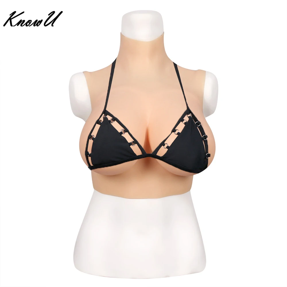 

KnowU Dragqueen Fake Tits E Cup Silicone Breast Forms Shemale Boobs Enhancer transgenres travesti транссексуалов трансвестит
