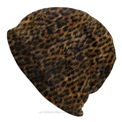 Skullies Beanies Hat Cheetah Fur Outdoor Beanie Caps For Men Women Leopard Print Ski Caps Soft Bonnet Hats