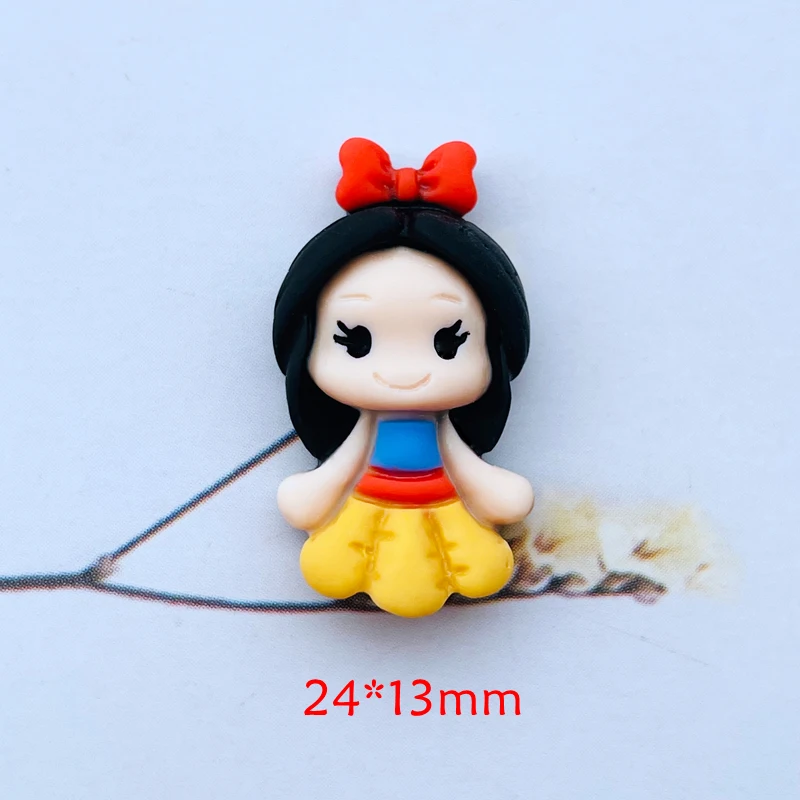 20 sztuk nowy śliczne żywica Mini Cartoon księżniczka mieszkanie powrót Cabochon księga gości Kawaii DIY akcesoria upiększające A58