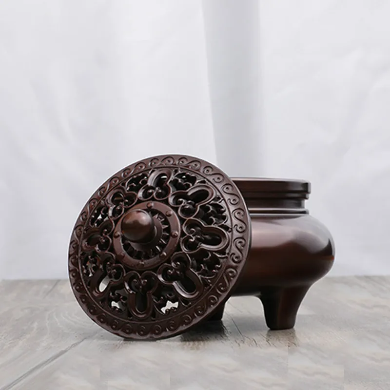 Large incense burner, pure copper, home furnishings for Buddha sandalwood stove incense holder  incense burner