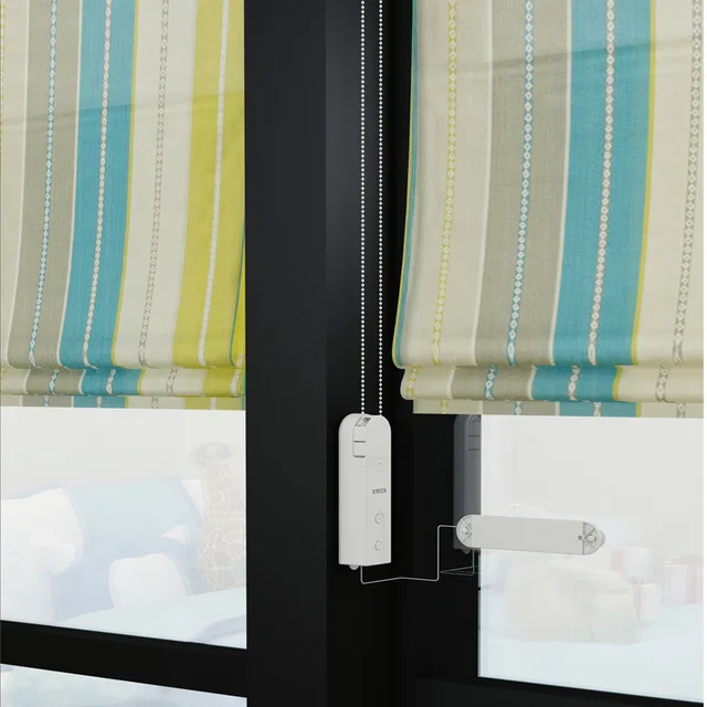 Smart Bluetooth motor US/AU/EU standard ball chain motor with solar panel roller shades Drive motor Roman zebra Blind gear motor