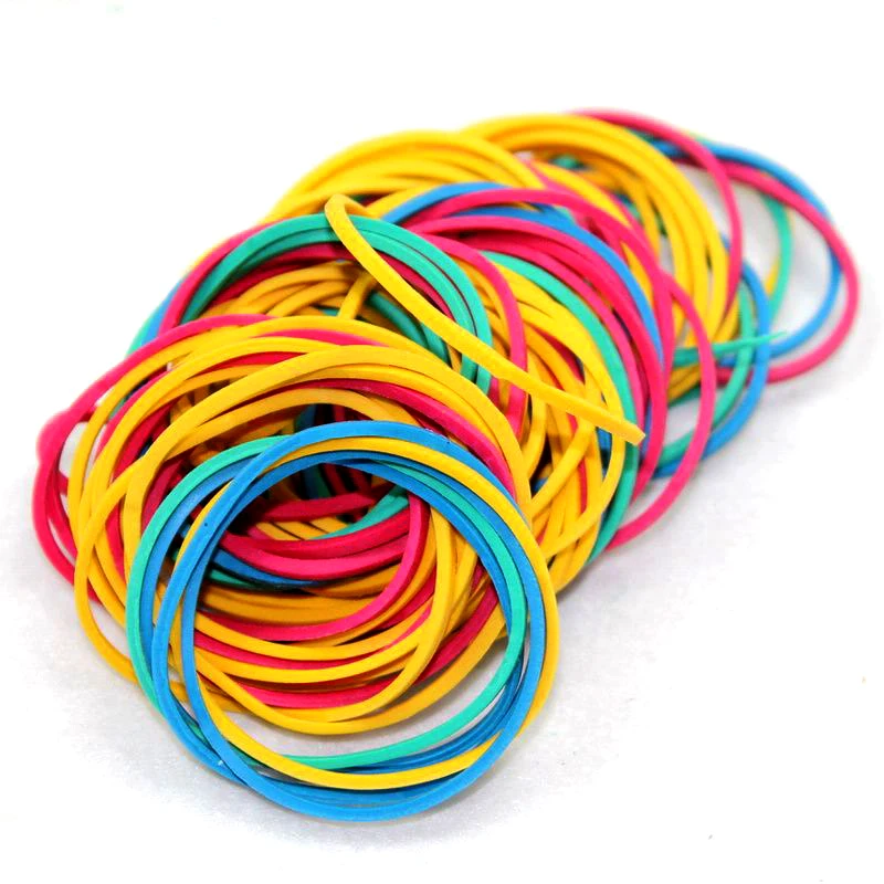 100Pcs Elastic Assorted Braiding Bands Magic Trick ยืดหยุ่นยางรัด Multicolor Magicprop สียางรัด Tricks อุปกรณ์เสริม