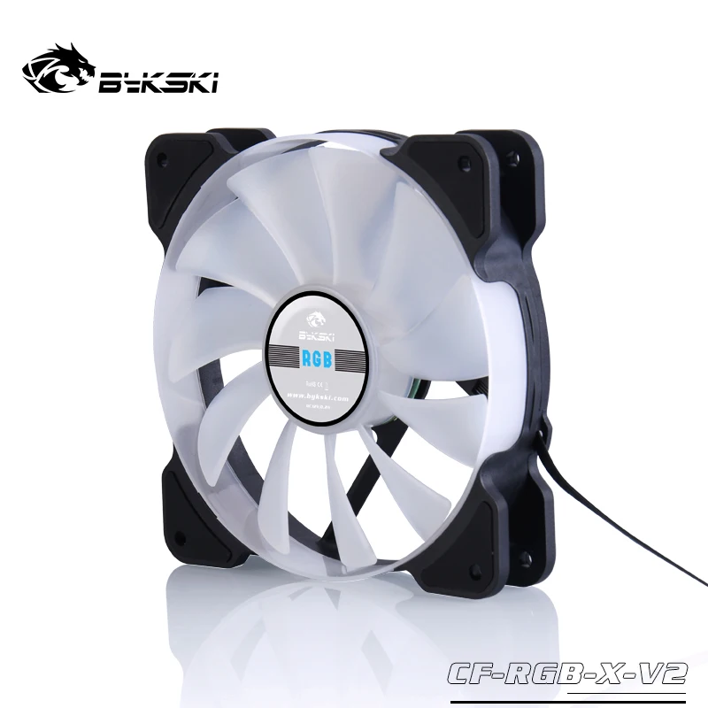 Bykski drive 2. 0 120mm 12cm ventilador rgb 12v rolamento hidráulico