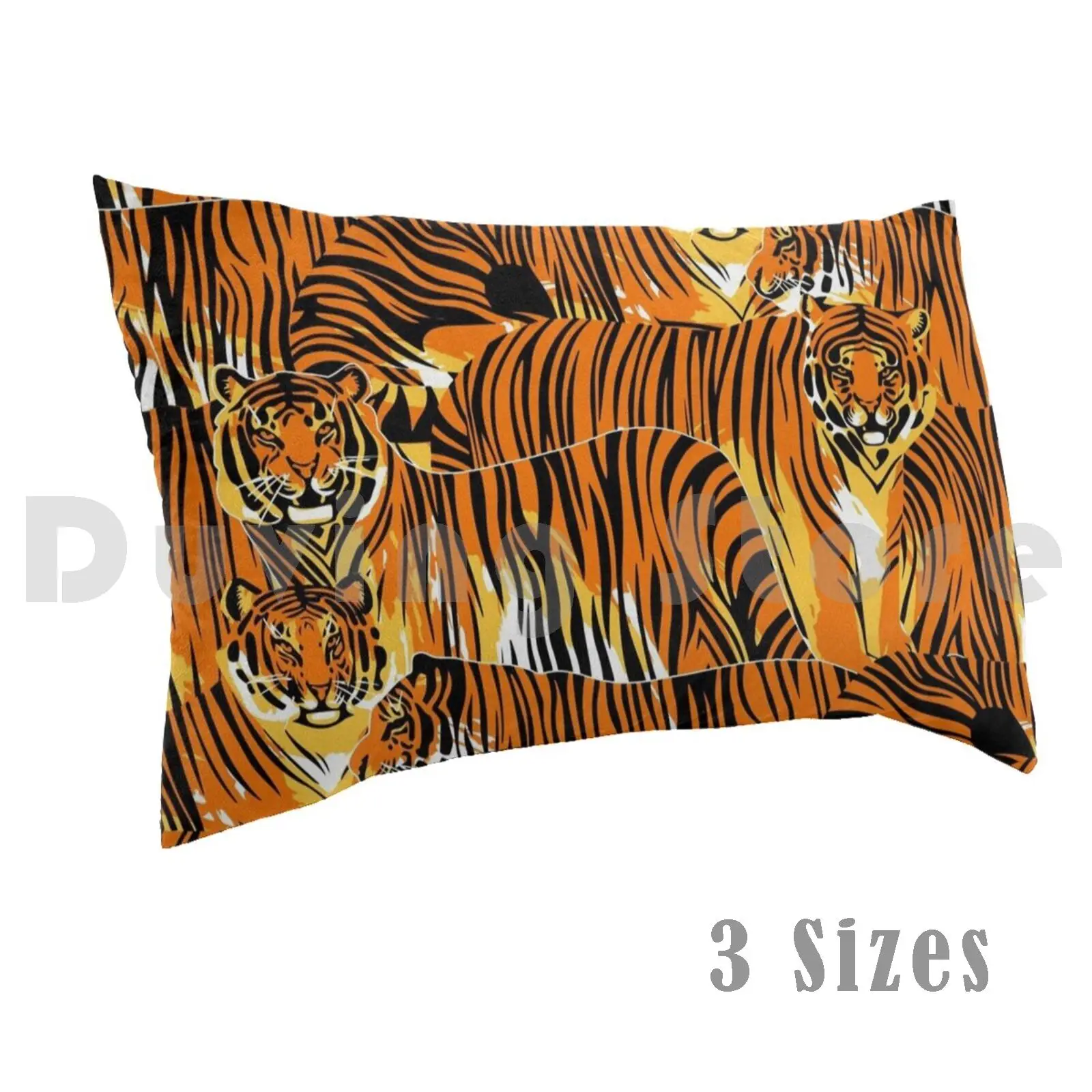 Tigers Pillow Case Printed 50x75 Tiger Africa African Animal Beast Beautiful Bengal Cat Exotic Joe Floral