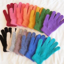 Guantes de punto de conejo para mujer y niña, manoplas de piel, salida de fábrica, invierno, 2021