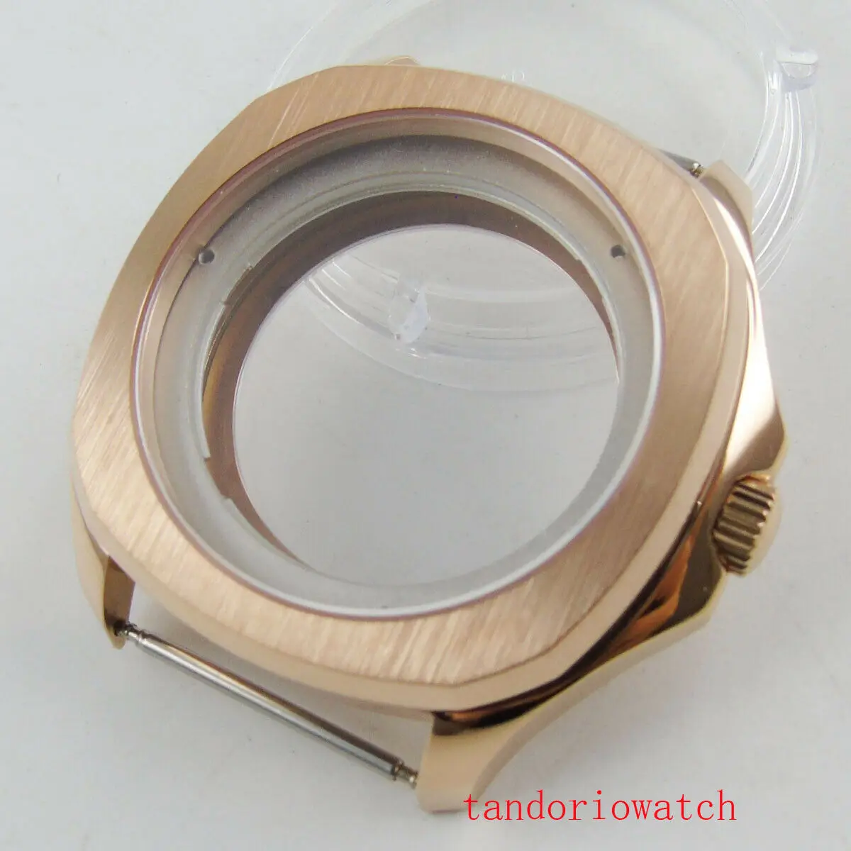 

Luxury 39mm rose golden plated watch case sapphire glass fit for miyota 82 ETA 2836 movement