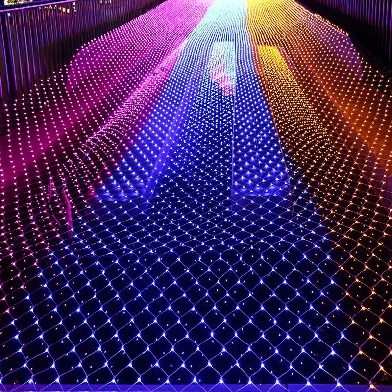 3Mx2M 6Mx4M Christmas Garlands LED String Christmas Net Lights Mesh Fairy Landscape Light Xmas Party Garden Wedding Decoration