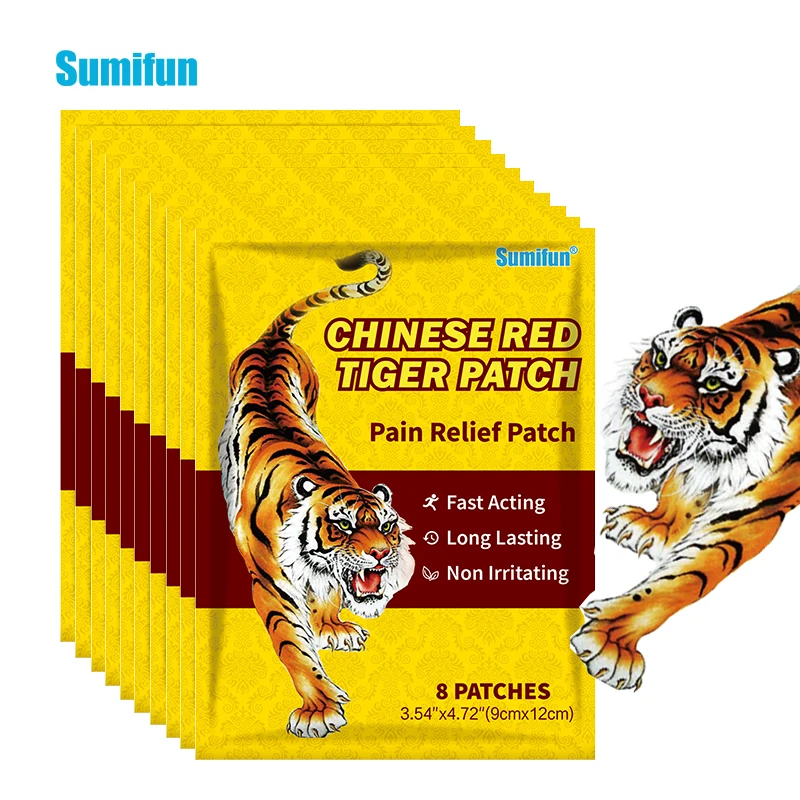 

80pcs Arthritis Joint Pain Relief Patches 100% Original Red Tiger Balm Medical Plaster Rheumatoid Herbal Chinese Medicines D8556