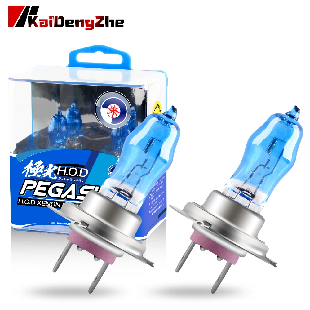 Bombilla halógena superblanca, faro delantero de motocicleta de 100W, 12V, 6000K, H1, H3, H4, H7, H9, H11, 9006, lámpara antiniebla automática, 2