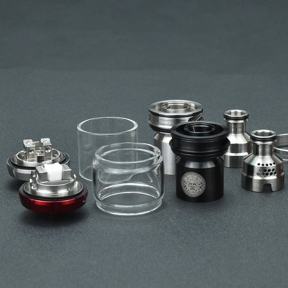 Zeus X rta Zeus X Mesh RTA Atomizer Coils organic cotton Pyrex Bubble Bulb Glass Tube Zeus Deck Base