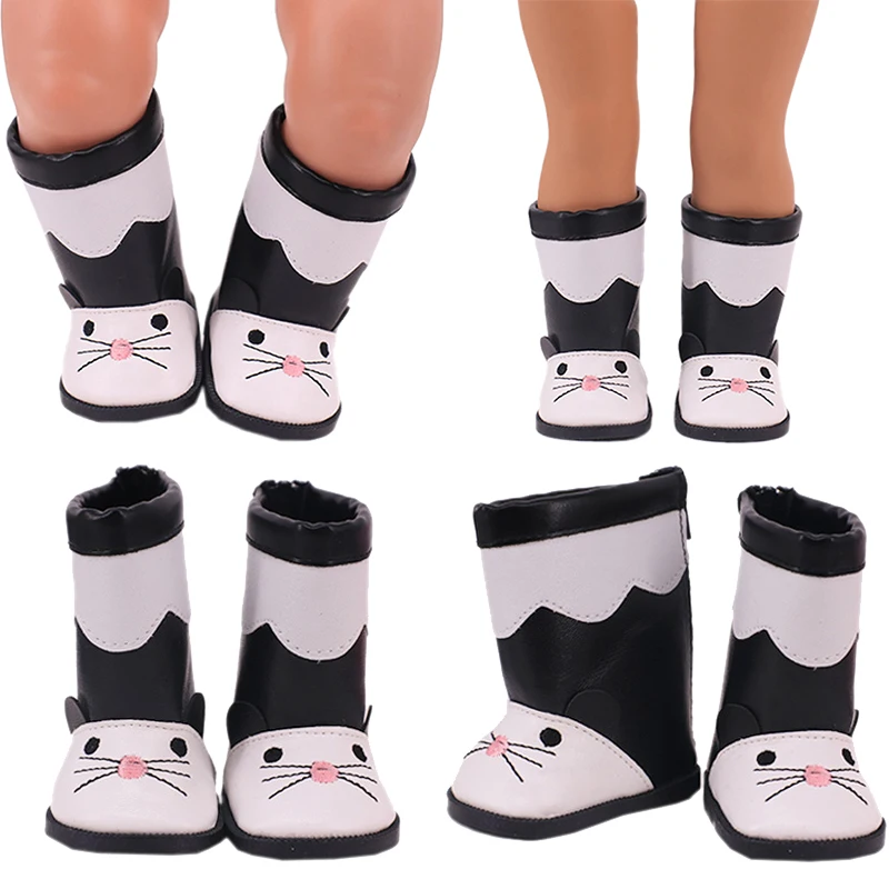 Bottes En Cuir Pour Poupée 46 Cm (18 Pouces) Avec Boucle – Accessoire Costume Rouge Pour Poupée Américaine