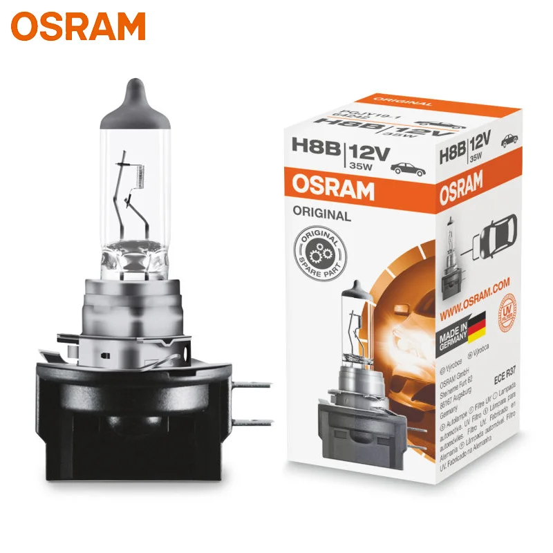 OSRAM H8B 12V 35W PGJY19-1 64242 Original Light Car Halogen Fog Lamp Auto Bulb 3200K Standard Headlight Made In Germany (1X)