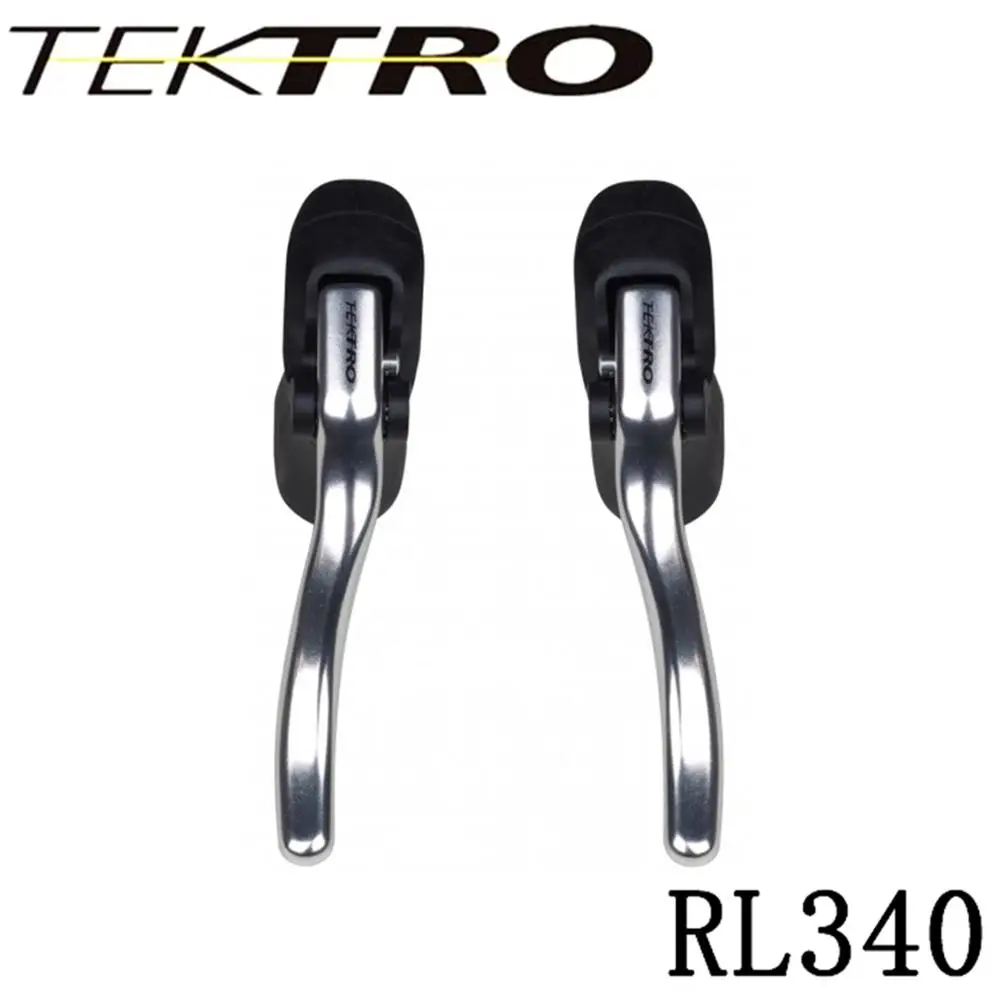 TEKTRO Brake Lever RL340 MTB Road Bike Aluminum Aero Lever Quick Release Mechanism with Rubber Hood 23.8 & 24.2mm Handlebar