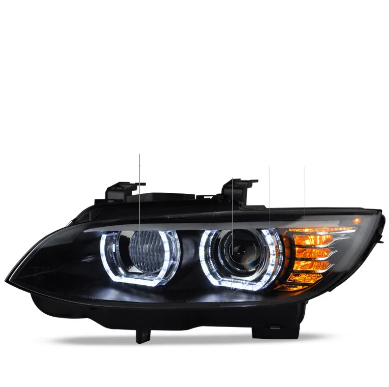 Led Headlight Daytime Running DRL for BMW 3 series M3 E92 E93 Angel eye turn signal Автомобильные лампы