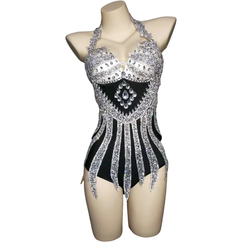 

Sexy Singer Concert bodysuit jumpsuit gogo lead dance costume bar nightclub stage modern dance costume