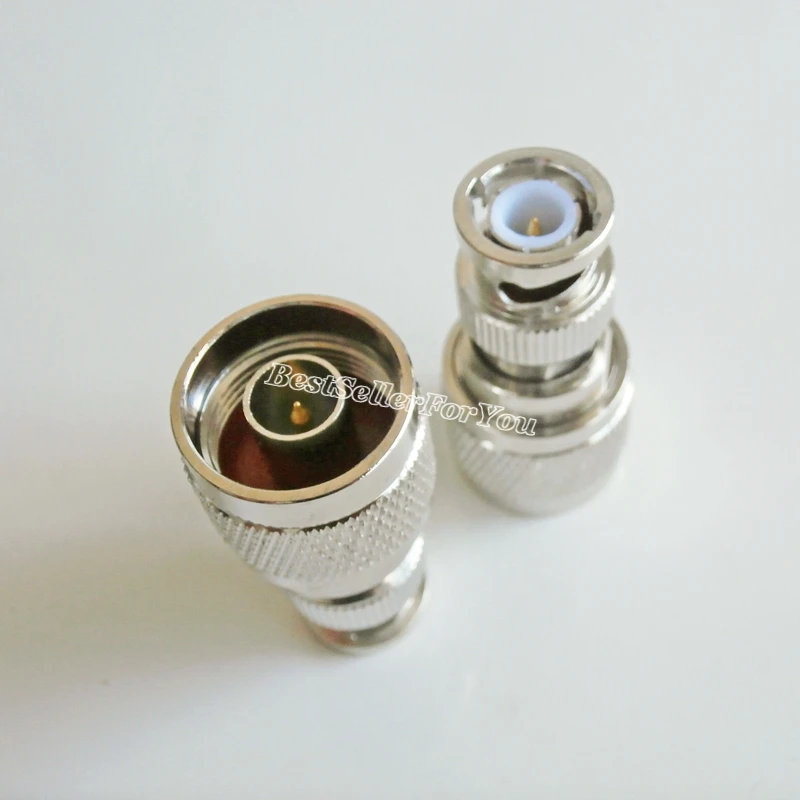1Pcs N Type Male Plug Connector Bnc Stekker Rechte Rf Coaxiale Connector Koper Adapter