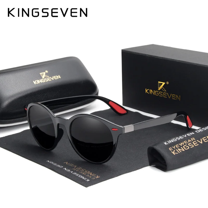 2pcs Lovers Combined KINGSEVEN Polarized Sunglasses Men and Women Travel Sun Glasses Male Goggle UV400 Gafas De Sol