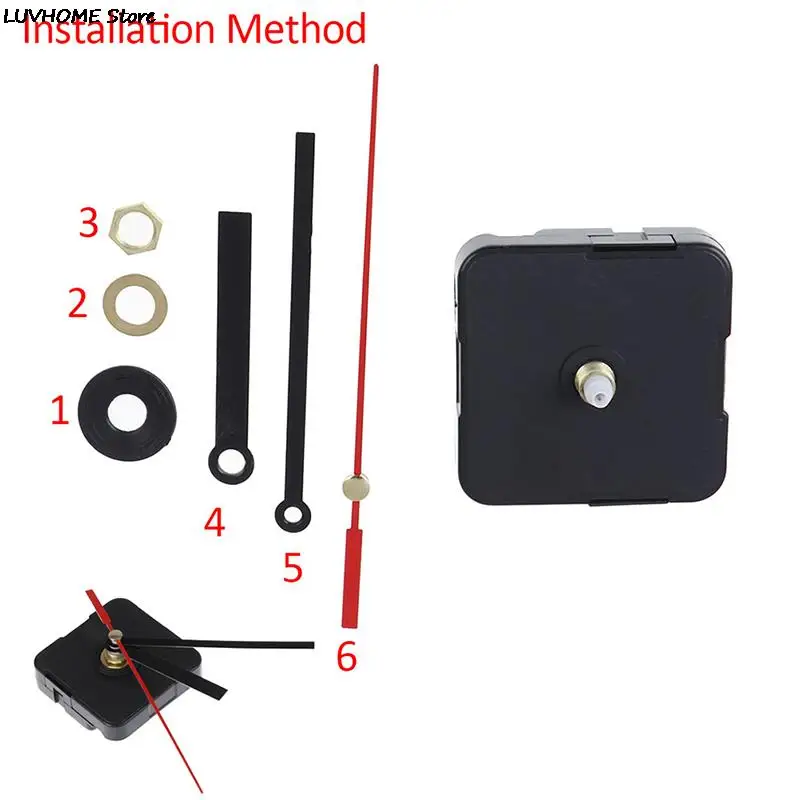 Wall Clock Mechanism Sweep High Torque Clockwork Mechanism Quartz Machine Clockwork DIY with Clock Arms