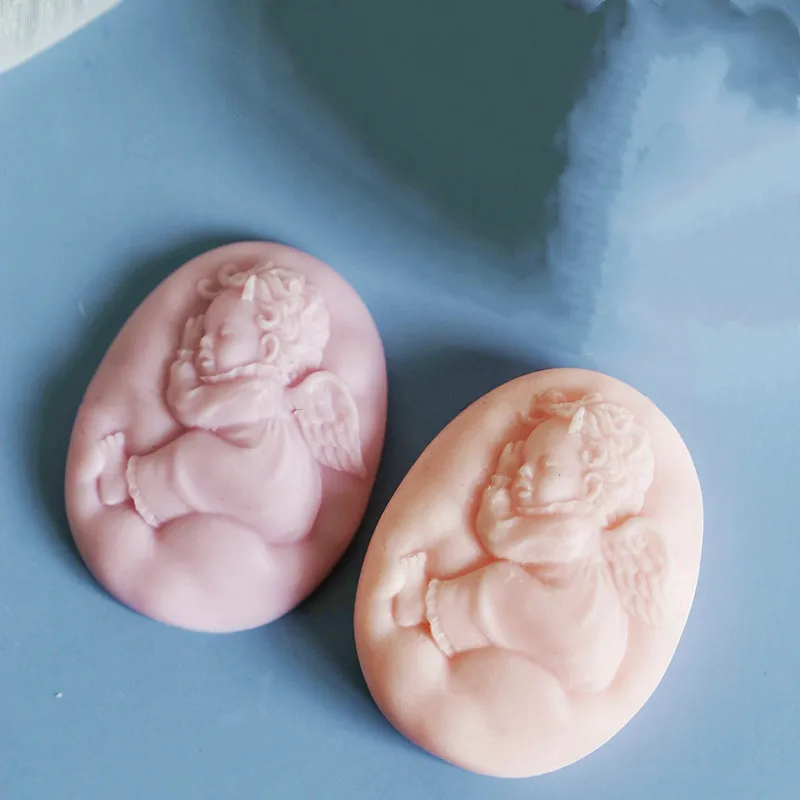 3D Angel baby silicone molds DIY handmade soap mold silica gel mould