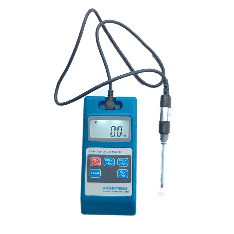 YF-801EXP Intelligent Digital Gauss Meter Fluxmeter Tesla Meter Magnetometer Residual Magnetic Testing Instrument