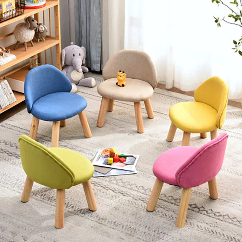 Kids Chairs Fabric Wooden Home Kitchen Children Chair For Eating Painting Children\'s Table And Chair стулья для кухни