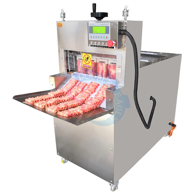 Commercial CNC Automatic Beef Frozen Meat Flaker/Lamb Roll Cutting Machine/Commercial Pork Belly Slicing Processing Equipment