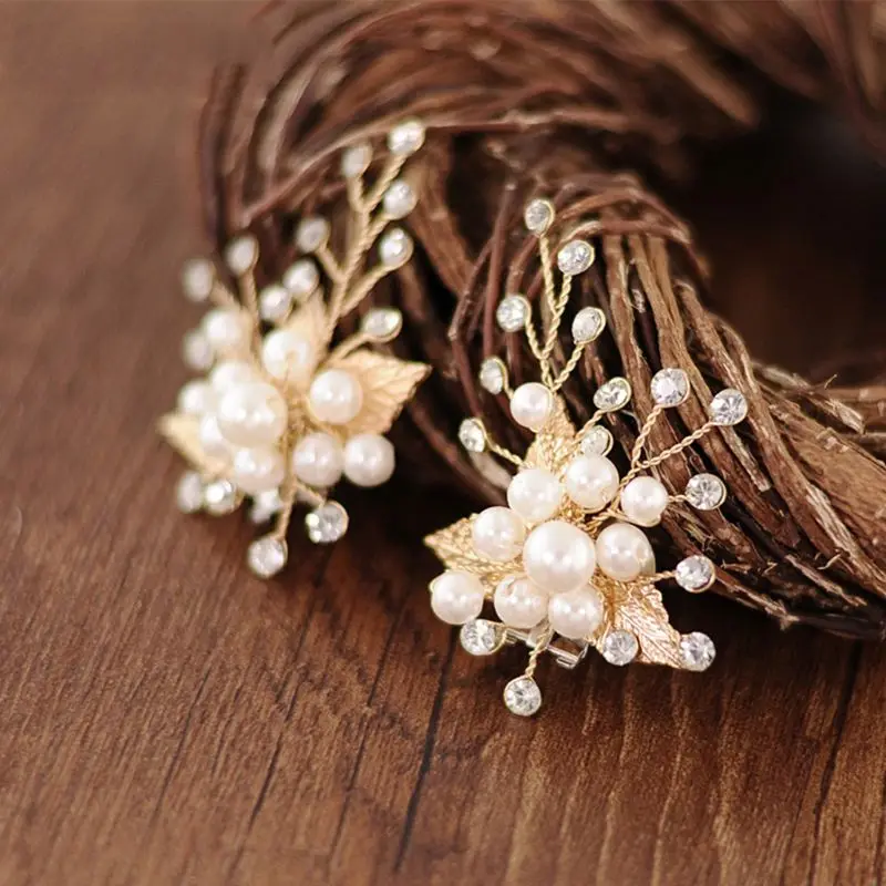 1 chiếc Giày Kẹp Lá Vàng Hợp Kim Cưới Giày Cao Gót Trang Trí Phụ Nữ Quyến Rũ Sang Trọng Thời Trang Vật Trang Trí DIY Giày phụ kiện