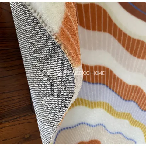 Medicci Home Amerikansk Retro Oregelbunden Matta Lantlig Stil Regnbågsfärgad Vardagsrum Teapoy Matta Garderobsspegel Frammatta 60x90 10 best sales 60x90 - №8