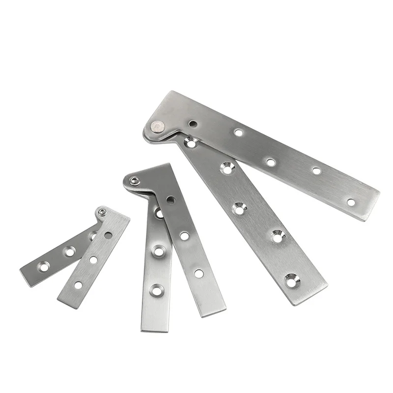 

2pcs Stainless Steel Door Hinges 360 Degree Rotating Shaft Up and Under Cabinet Hidden Hinge Furniture Hardware Accessories