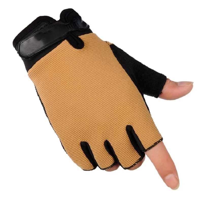 Fingerless Mens Tactical Gloves Lightweight Child Summer Breathable Outdoor Riding Non-slip Wearable Women Half Finger Gloves