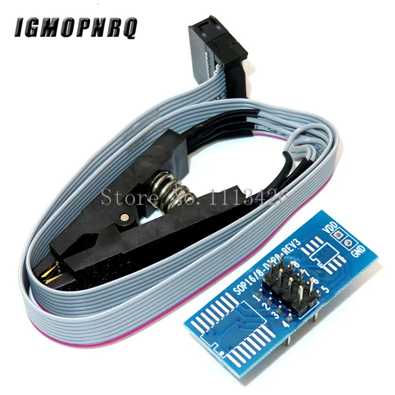 CH341A 24 25 Series EEPROM Flash BIOS USB Programmer Module + SOIC8 SOP8 Test Clip For EEPROM 93CXX / 25CXX / 24CXX