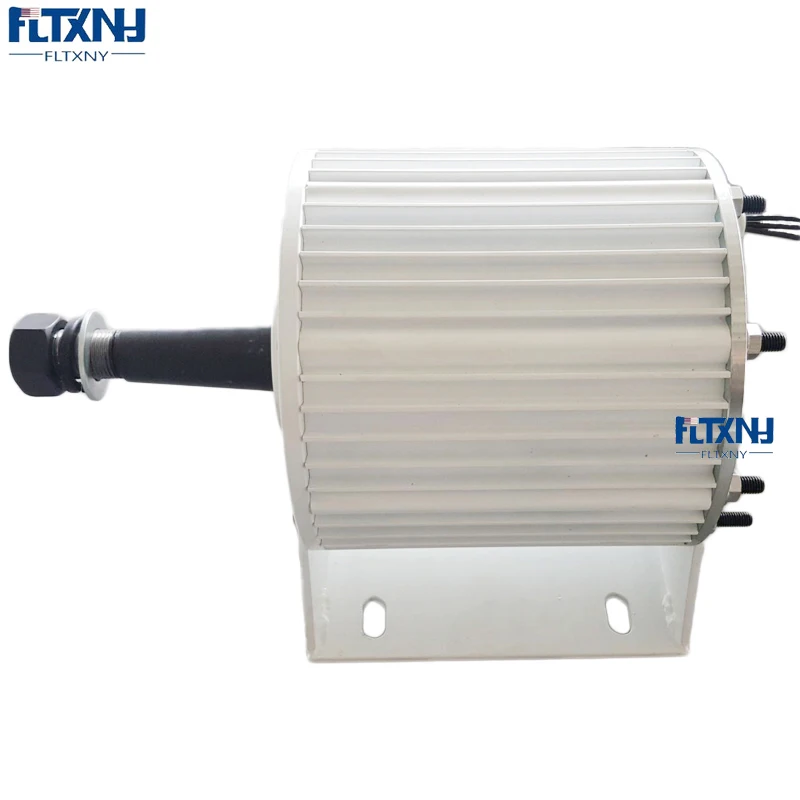 China Factory 2KW 48V 96V 110V 120V 220V AC Low PRM Permanent Magnet Generators 2000W Rare Earth Turbine Taper Shaft