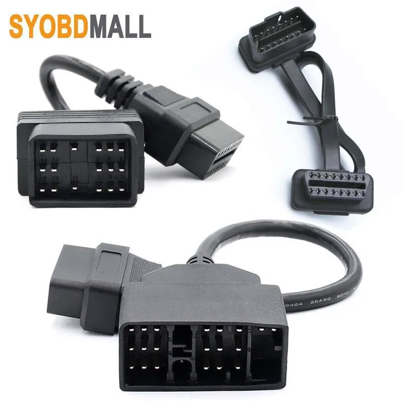 17 PIN 22 Pin To 16pin OBD2 Cable for TOYOTA Old 22Pin 17Pin Vehicle 1 Meter Noodle OBD2 16 PIN Male Female Connector Option