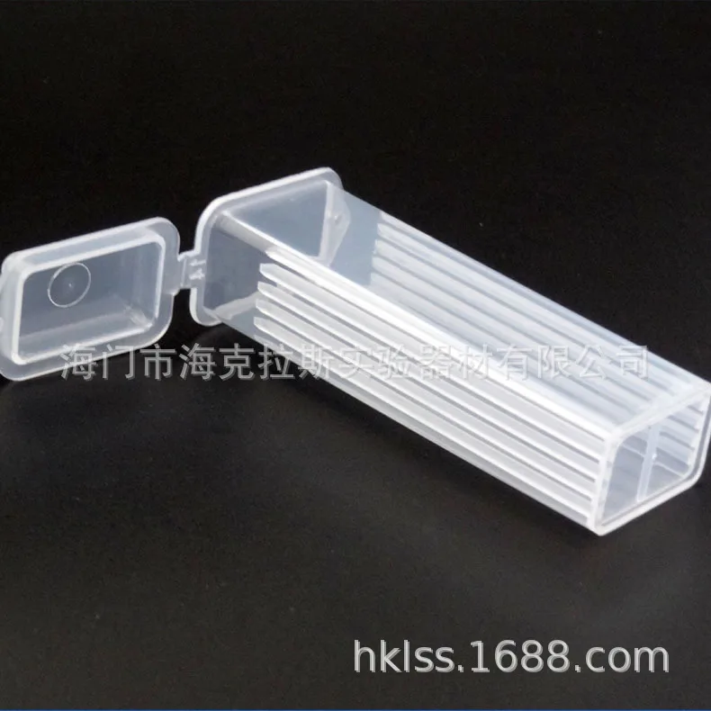 Plastic Microscope Slide Mailer Glass Slides Holder Storage Box Microslide PP Holds 5 Dispenser Box