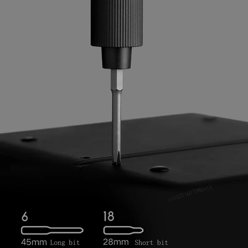 새로운 샤오미 Mijia 전기 정밀 스크루 드라이버 키트 2 마그네틱 알루미늄 케이스 박스 타입-C 충전식 2 기어 토크 400 나사