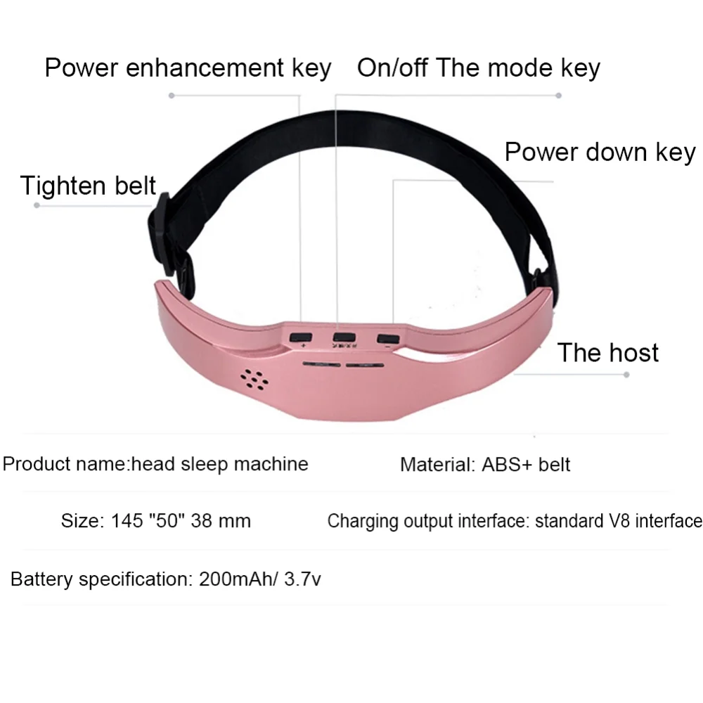 Masseur électrique multifonction, dispositif hypnotique, charge sans fil, appareil de sommeil, moniteur de sommeil, soulagement de la Migraine