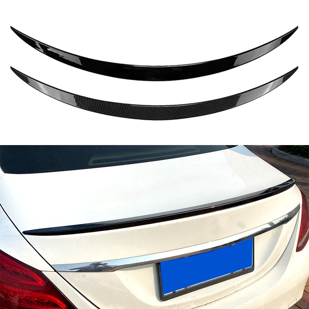 Car Tail Wing Rear Trunk Lip Spoiler Trim ABS For Mercedes Benz C-Class W205 C300 Sedan 2015 2016 2017 2018 2019 2020 2021