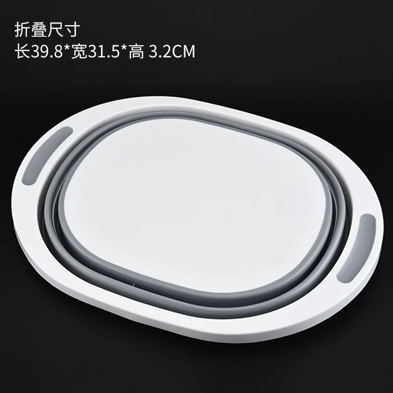 2019 New Creative Home Silicone Portable Folding Washpan Travel Expansion Washbasin