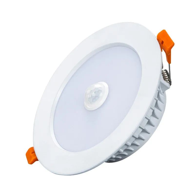 7w/5w/9w redondo led spot light sensor infravermelho downlight indução do corpo humano led spot light interior recesso luz indução led