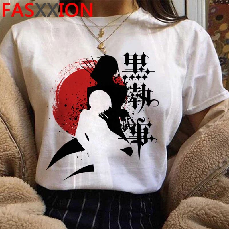 Black Butler Ciel Phantomhive Graphic T-shirt Men Harajuku Cute Anime Tshirt Manga Kawaii T Shirt Hip Hop Top Tee Male