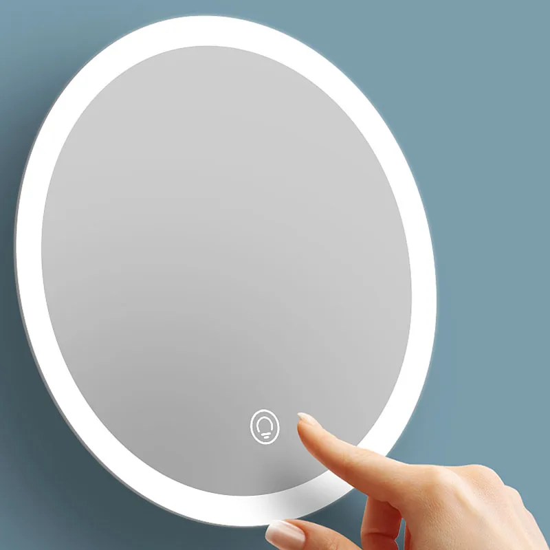 HD LED Makeup Mirror Desktop Decorative Mirrors USB Rechargeable Beauty Mirror Desktop Fill Light Mirror Beauty Mirror Removable