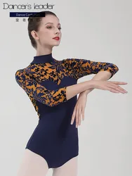 Ballet Leotard For Women's practice clothes Turtleneck Velvet Professional Gymnastics Leotard Ballerina Costume