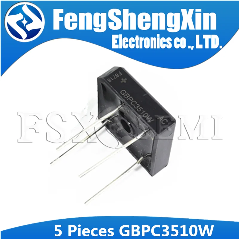 5pcs 100% New GBPC3510W  GBPC5010W  GBPC3510 GBPC5010  DIP-4 Bridge Rectifiers