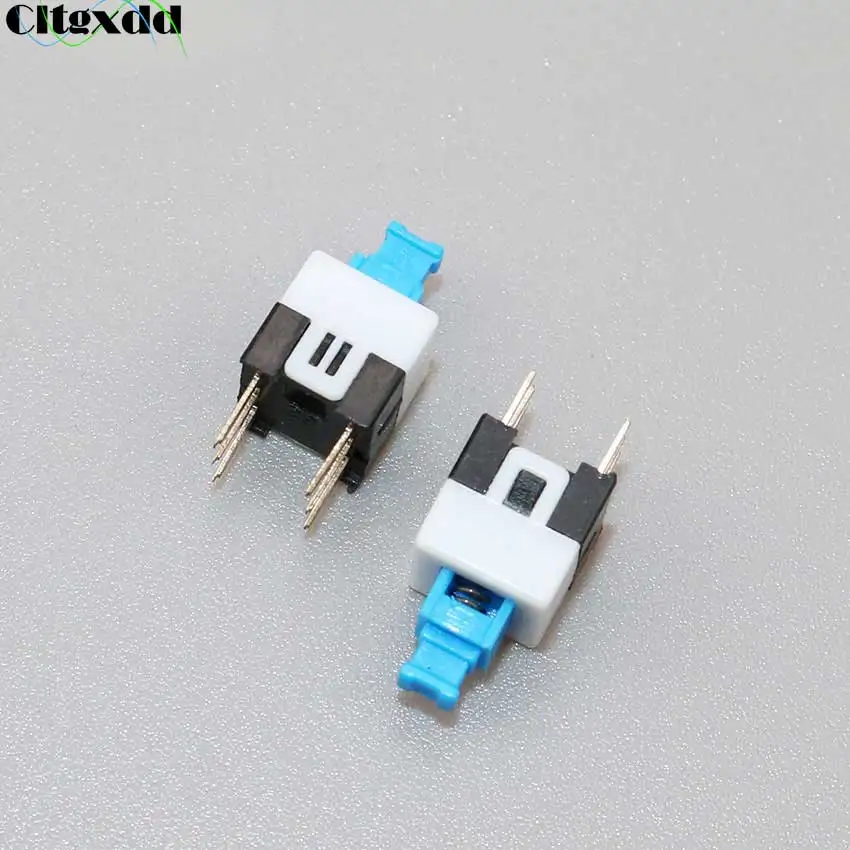Cltgxdd 10PCS/Lot 7*7mm Self Locking Push Tactile Power Micro Switch Kit 6 Pin Button Switches 7x7
