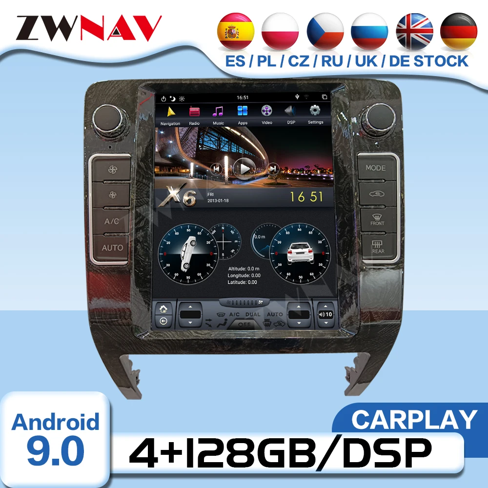 

Мультимедийный плеер на Android с экраном 128 ГГц Тесла для Toyota Crown 1995, 1996, 1997, 1998, GPS-навигация, радиоприемник, стерео головное устройство