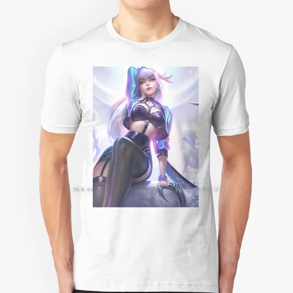 Kda All Out Evelynn T Shirt Cotton 6XL Kda Alles Out Evelynn Riot Games Ahri Akali Kai Sa Kaisa Seraphine Music K Pop Kpop