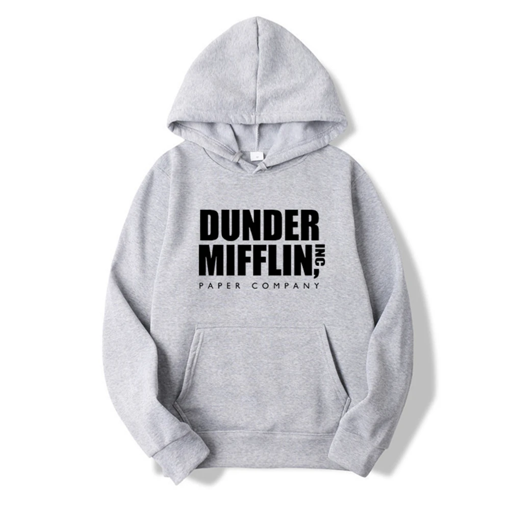 The Office Dunder Mufflin INC Paper Hoodie Dwight Schrute Sweatshirt Funny TV Show Pullover Men Women Unisex Boyfriend Top