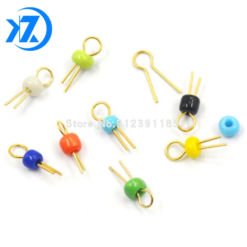 Six Color 120pcs/lot PCB Board Test Point / Bead / Ring / Hoop Ceramic PCB Test Pins Ceramic Test Ring Gold Plating White Black