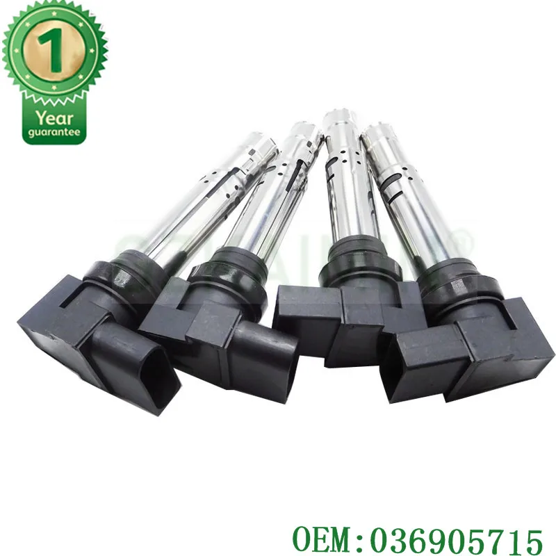 1PCS Good Quality  IGNITION COIL PACKS PENCIL 036905715 For Audi A3 S3 FOR VW Eos Caddy CC Scirocco Tiguan Touran Polo