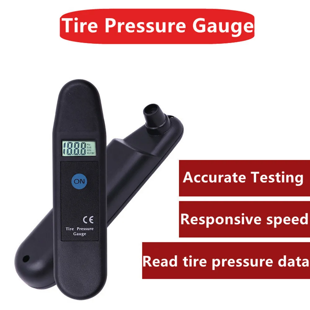 TG101 Digital Car Tire Tyre Air Pressure Gauge Meter LCD Display Manometer Barometers Tester PSI/KPA/BAR/KG/CM2 Detector for Car